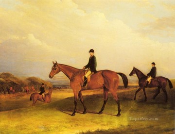 Pferd Werke - ein Jockey On A Chestnut Hunter Pferd John Ferneley Snr